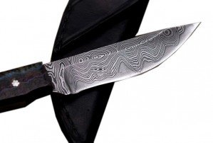 New High Carbon Steel Handmade Damascus Utility Knife 7"
