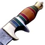New Bowie Damascus Knife 14" Wonderful Blade Fantastic Looking Rock