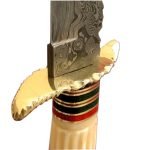 15" Custom Damascus Bone Craft Handle Knife Wonderful Blade New