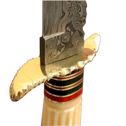 15" Custom Damascus Bone Craft Handle Knife Wonderful Blade New