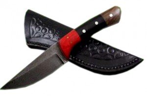 Damascus Hand Made Tang Pocket & Kitchen Knife Unique Pattern