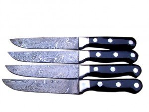 New Damascus Steel Kitchen Knife Set High Carbon Steel Layers