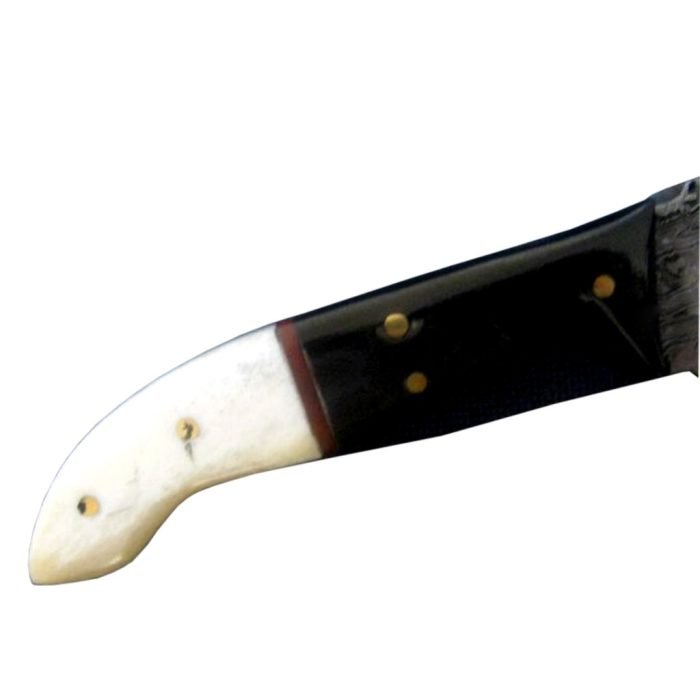 New Pocket Damascus Knife with Sheath 9"