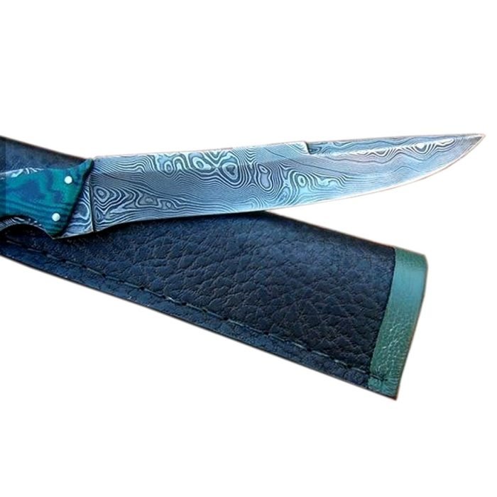 Full Tang Damascus Handmade Knife Blade Hunting 9.5" Skinning Custom