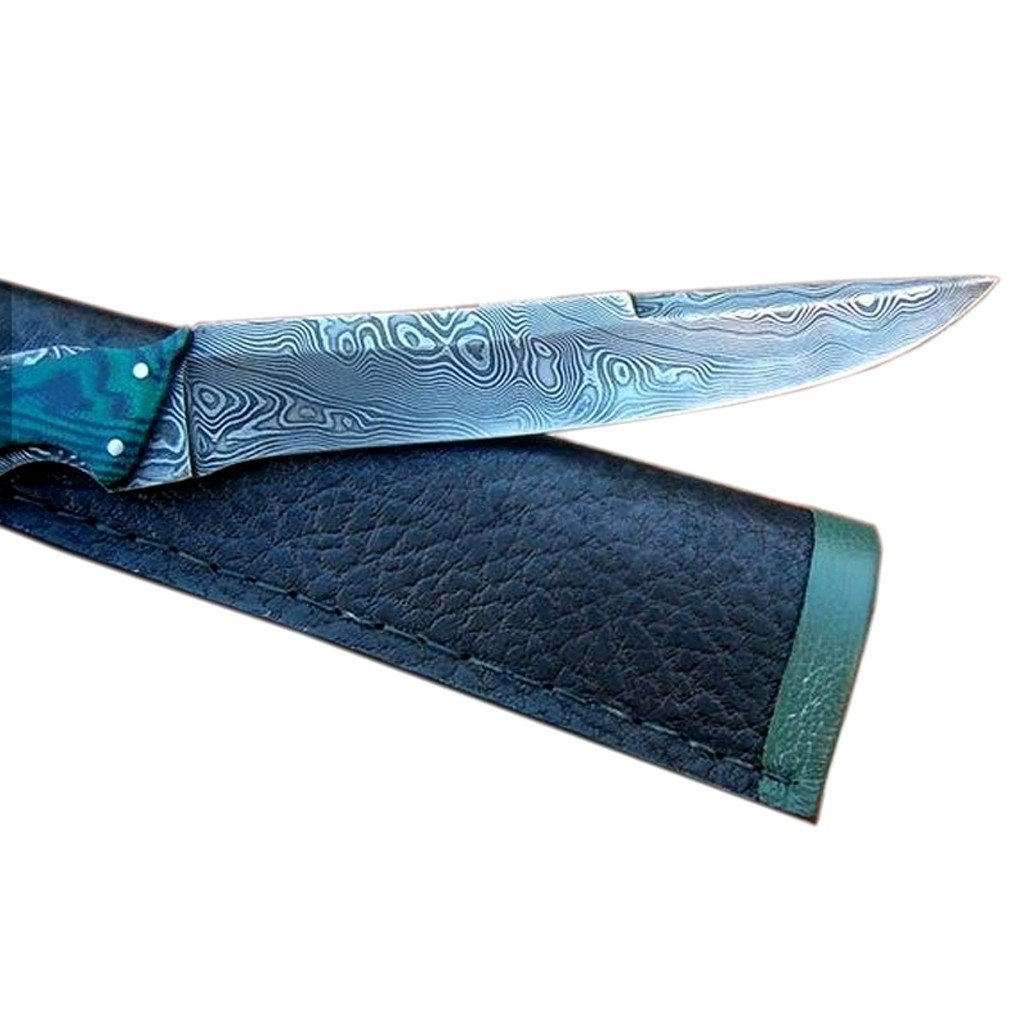 Full Tang Damascus Handmade Knife Blade Hunting 9.5" Skinning Custom