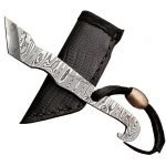Damascus Bottle Opener Knife Spring Tactical Folding Tech Blade New