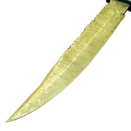 Damascus Bowie Collecting Knife Bowie Part Hunting Gold Best Biggest New