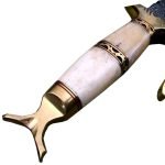 New Damascus Bowie Hunting Knife Bowie Survival Blade Fixed 17"