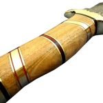 Wooden Handle Damascus Knife Magnificent Patterns Acquired