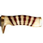 White & Red Stripe Fixed Blade Special Knife Dashing Looks 7.8"