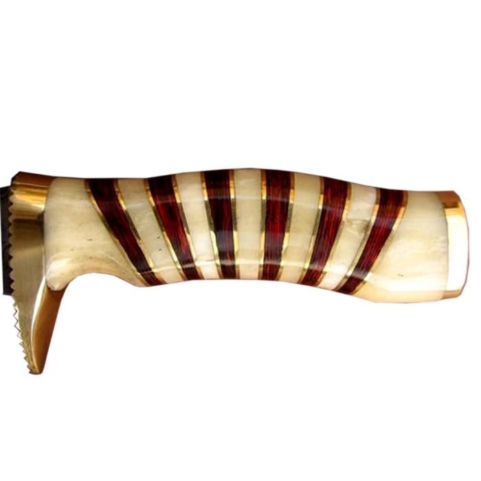 White & Red Stripe Fixed Blade Special Knife Dashing Looks 7.8"