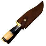 New Damascus Knife Bone and Horn Handle Wonderful Blade
