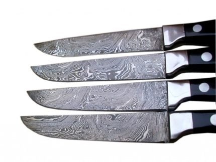 New Damascus Steel Kitchen Knife Set High Carbon Steel Layers