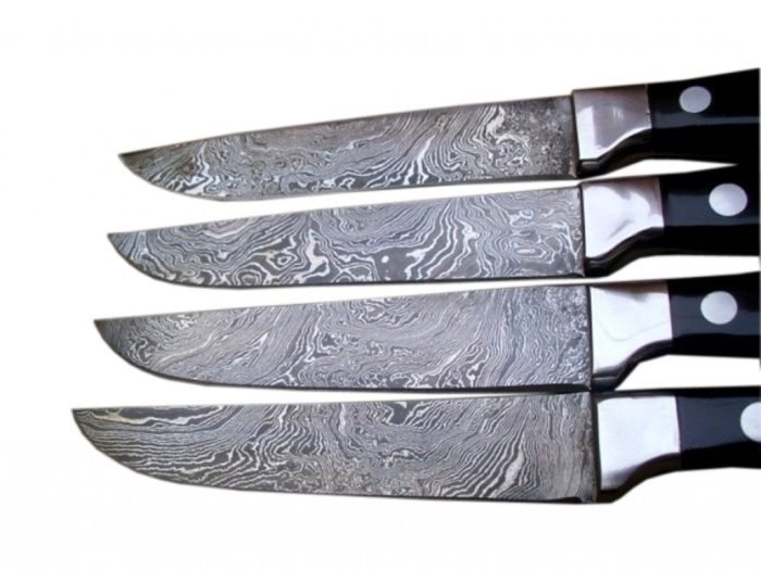 New Damascus Steel Kitchen Knife Set High Carbon Steel Layers