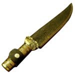 Bowie Damascus Crown Antler Knife Fantastic Excellent Finish Carbon Steel 15"