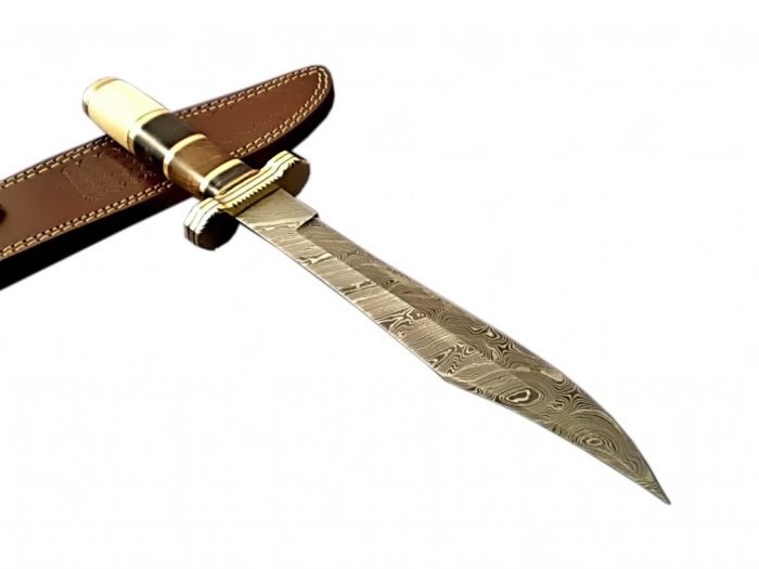 Damascus Hand Crafted Steel Knife Hunting Fixed Blade Handcrafted Custom