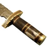 Fantastic looking Custom Made Damascus Steel Knife Carbon Steels New