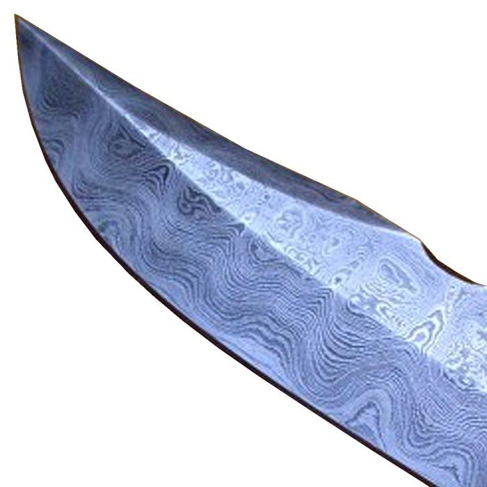 New Damascus Blank Blade Made Billet Hunting Tang High Carbon Point 9"