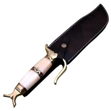 New Damascus Bowie Hunting Knife Bowie Survival Blade Fixed 17" 