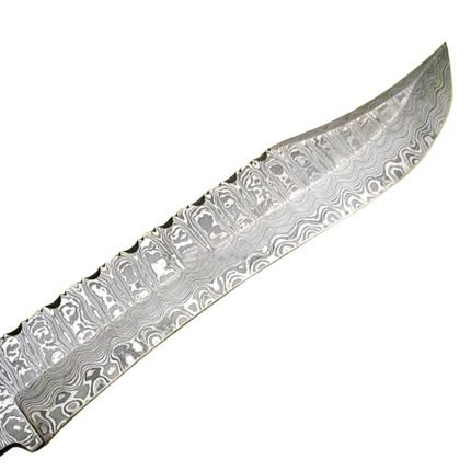 Excellent Finish Carbon Steel Bowie Knife shape geometry
