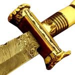 16" Damascus Collectors Knife Dashing Pink Pocket  Fantastic