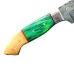 Damascus Steel Drop Point Knife Crisp Random Patters 9"