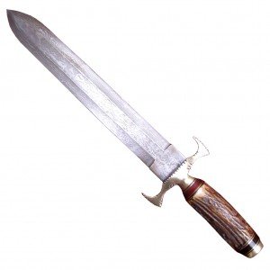 New Custom Excellent Finish Damascus Dagger Style Knife Rock Solid