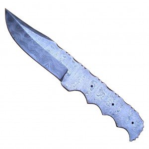 New Damascus Blank Blade Made Billet Hunting Tang High Carbon Point 9"