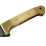 New Damascus Camel Bone Handle Pocket Knife Unique Pattern