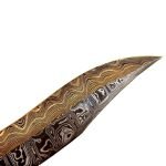 New Damascus Knife Bone and Horn Handle Wonderful Blade
