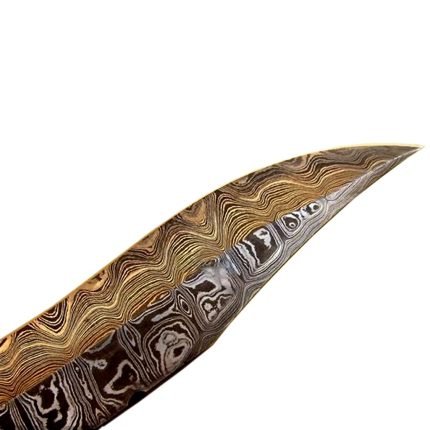 New Damascus Knife Bone and Horn Handle Wonderful Blade
