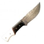 New Custom Made Damascus Pocket Knife High Quality Carbon Steel Rock Solid Handle