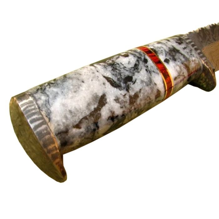 New Wonderful blade Custom Handmade Damascus Hunter Knife Rock Solid Construction 12.5"