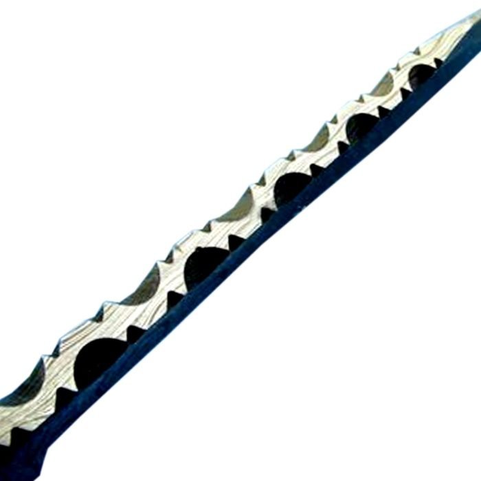 Wooden Handle Damascus Knife Magnificent Patterns Acquired