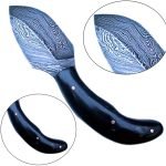 New Bone Carbon Steel Knife 7.5" Random Unique Pattern Billet Craftsmanship