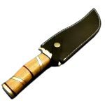 Wooden Handle Damascus Knife Magnificent Patterns Acquired