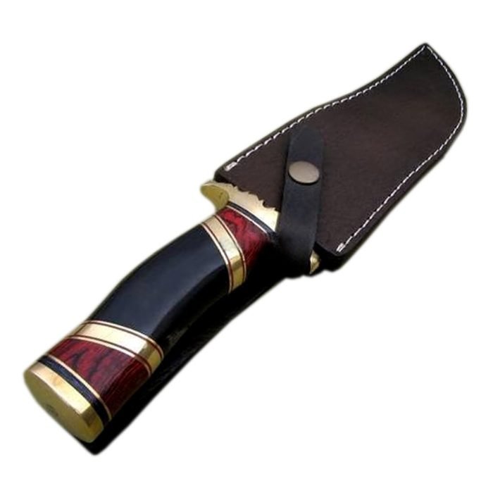 17" Damascus Steel Skinning Knife High Carbon Custom Made