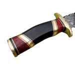 17" Damascus Steel Skinning Knife High Carbon Custom Made