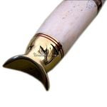 13.2" Bone Handle Damascus Knife High Carbon Steel Fantastic Rock Solid