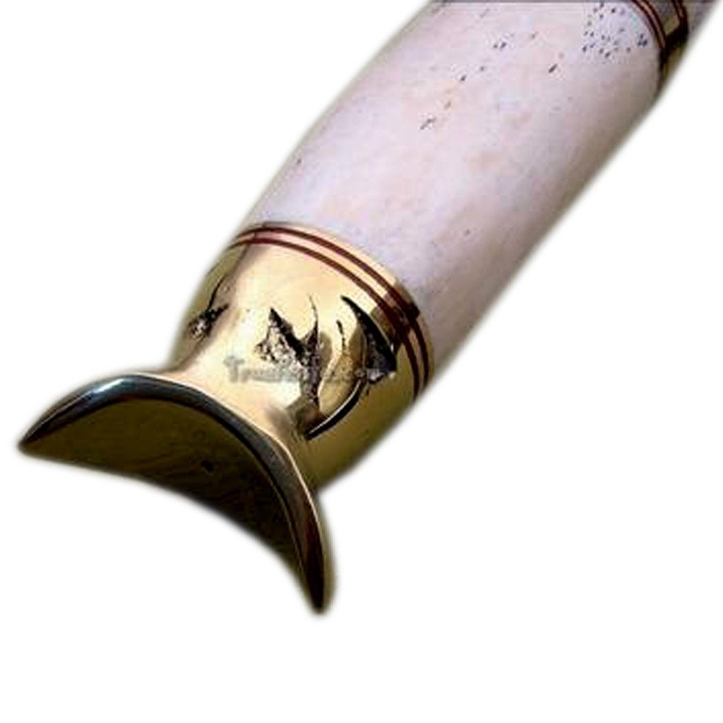 13.2" Bone Handle Damascus Knife High Carbon Steel Fantastic Rock Solid