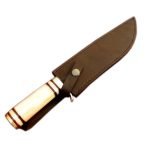 New Bone Handle Damascus Steel Knife Robust Pattern Carbon Steels 17"