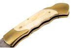 Camel Bone Custom Damascus Hunting Handmade Cfk Steel Hand Blade Skinning Forged