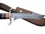 12.5 Handmade Horn Handle Knife Rock Solid beautiful Handcrafted