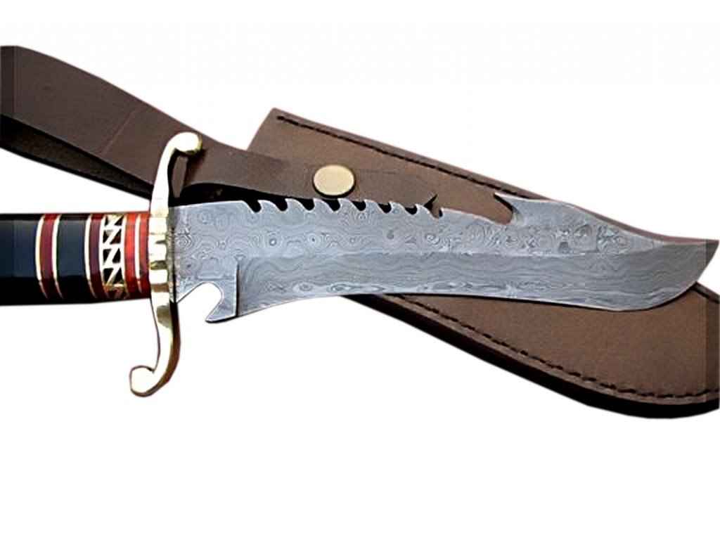 12.5 Handmade Horn Handle Knife Rock Solid beautiful Handcrafted