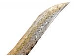 New Handmade Damascus Steel Knife Camel Bone Handle Handcrafted 17"