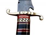 12.5 Handmade Horn Handle Knife Rock Solid beautiful Handcrafted