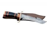 New Handmade Horn Handle Damascus Knife High Carbon Steel 7.5"