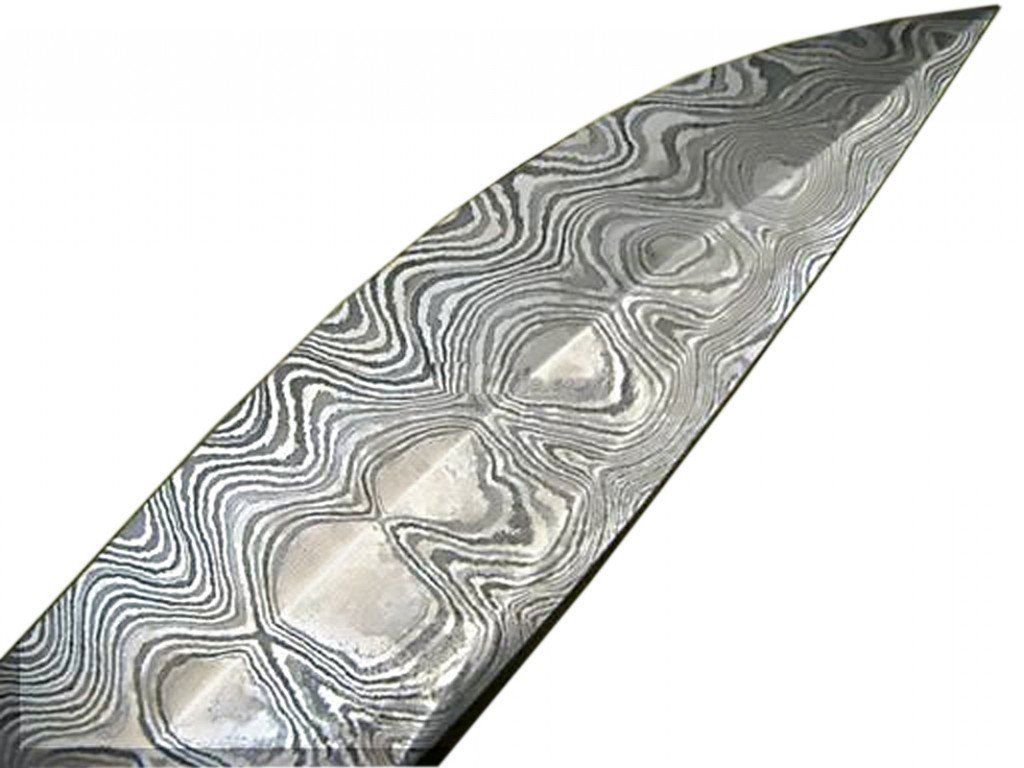 12" Handmade Bone Handle Damascus Knife Beautifully Handcrafted