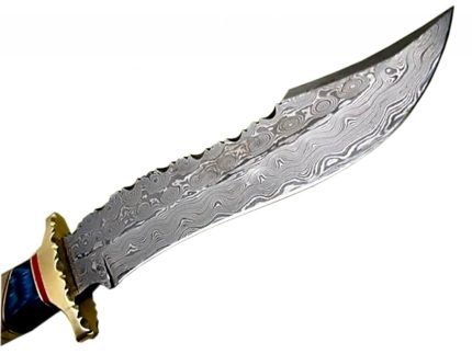 12" Handmade Damascus Steel Knife Rock Solid Fantastic Looking