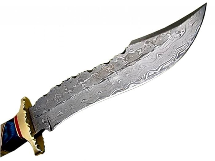 12" Handmade Damascus Steel Knife Rock Solid Fantastic Looking